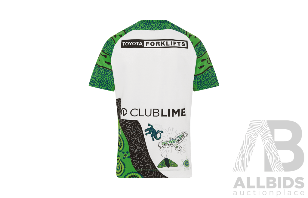 13. Corey Horsburgh - Match Worn and Signed Canberra Raiders 2025 Indigenous Jersey - Round 23 V Manly - Proceeds Towards The Raiders Foundation