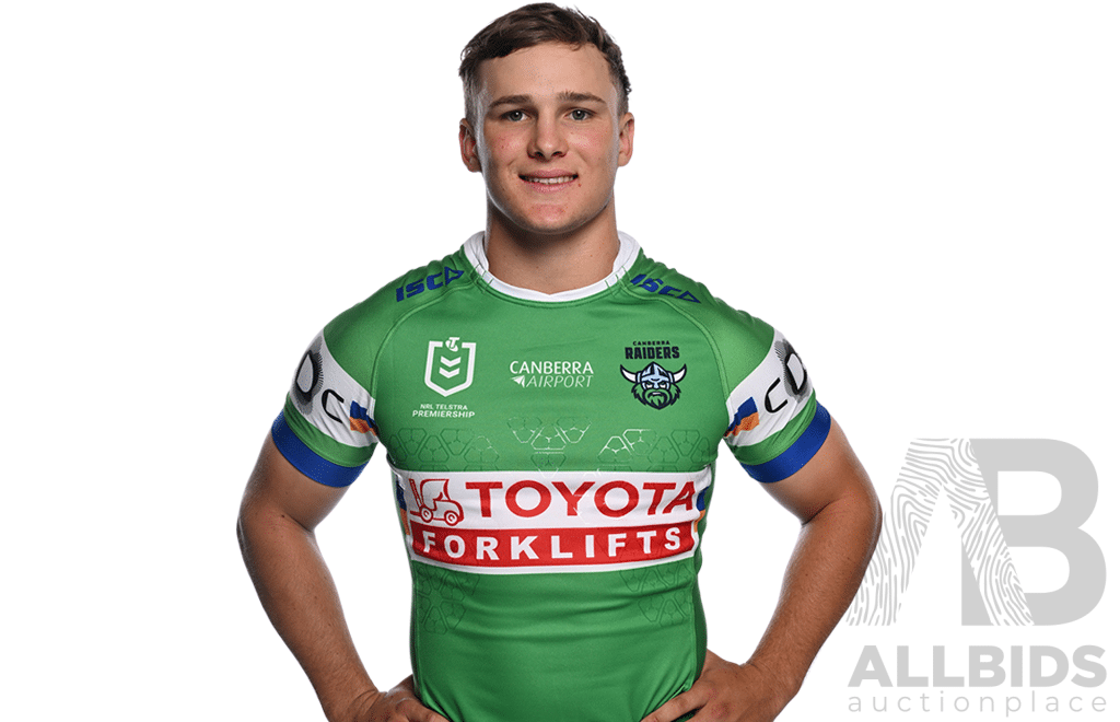 14. Owen Pattie - Match Worn and Signed Canberra Raiders 2025 Indigenous Jersey - Round 23 V Manly - Proceeds Towards The Raiders Foundation