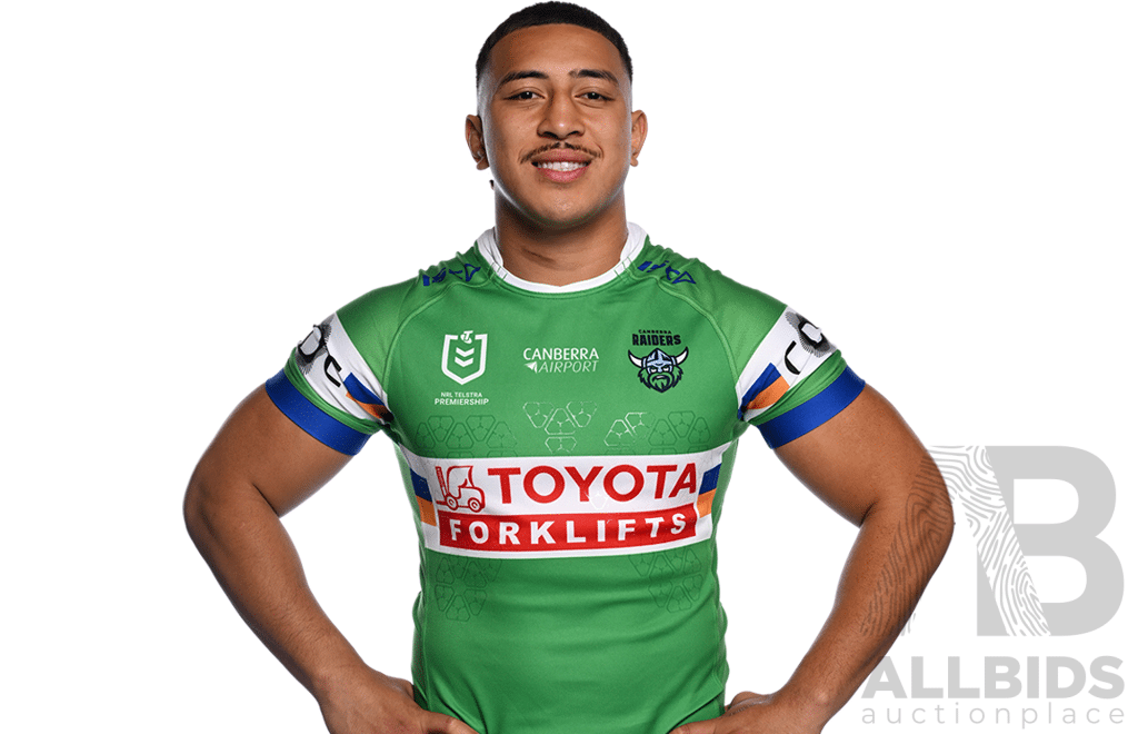 17. Ata Mariota - Match Worn and Signed Canberra Raiders 2025 Indigenous Jersey - Round 23 V Manly - Proceeds Towards The Raiders Foundation