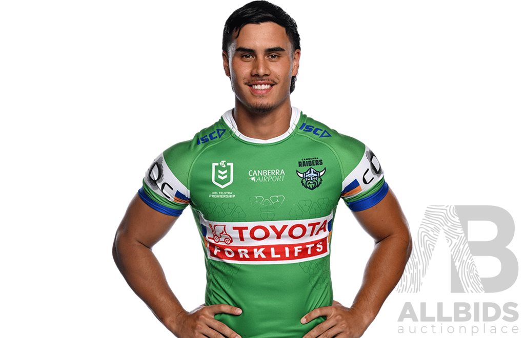 1. Kaeo Weekes - Match Worn and Signed Canberra Raiders 2025 Indigenous Jersey - Round 23 V Manly - Proceeds Towards The Raiders Foundation