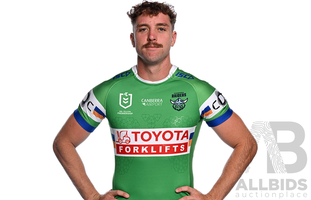 2. Jed Stuart - Match Worn and Signed Canberra Raiders 2025 Indigenous Jersey - Round 23 V Manly - Proceeds Towards The Raiders Foundation