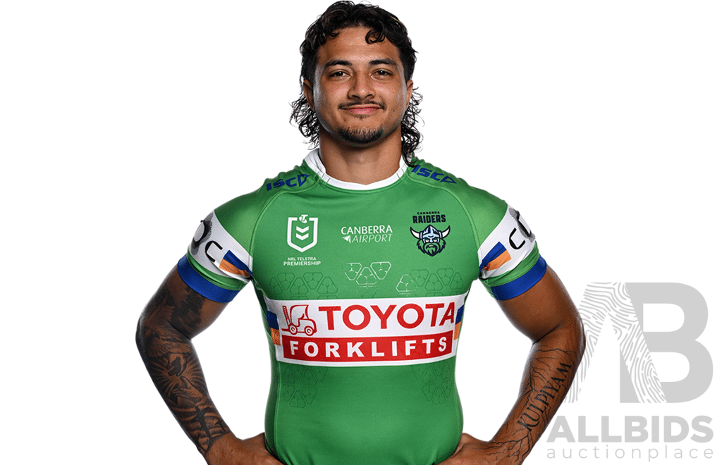 5. Xavier Savage - Match Worn and Signed Canberra Raiders 2025 Indigenous Jersey - Round 23 V Manly - Proceeds Towards The Raiders Foundation