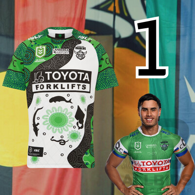 1. Kaeo Weekes - Match Worn and Signed Canberra Raiders 2025 Indigenous Jersey - Round 23 V Manly - Proceeds Towards The Raiders Foundation