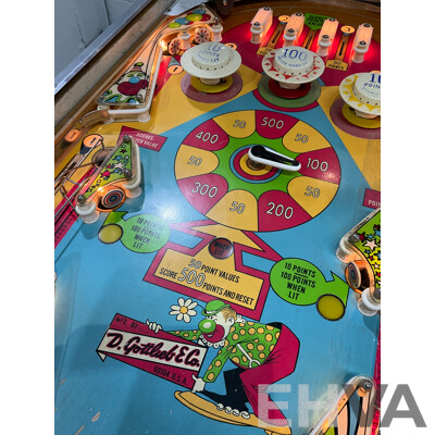 GOTTLIEB's 2-Player ROLLER COASTER Pinball Machine 1971