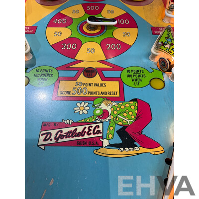 GOTTLIEB's 2-Player ROLLER COASTER Pinball Machine 1971