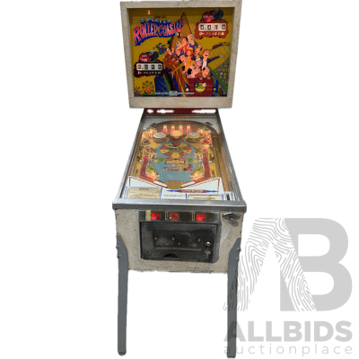 GOTTLIEB's 2-Player ROLLER COASTER Pinball Machine 1971 GOTTLIEB's 2-Player ROLLER COASTER Pinball Machine 1971