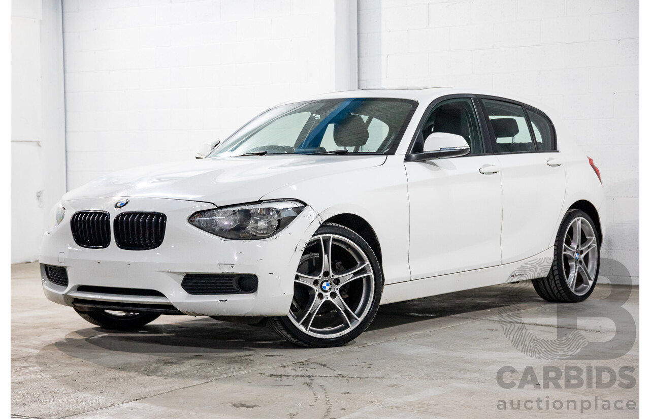 7/2014 BMW 116i F20 MY14 5d Hatchback Alpine White Turbo 1.6L