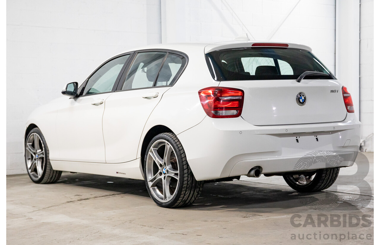 7/2014 BMW 116i F20 MY14 5d Hatchback Alpine White Turbo 1.6L