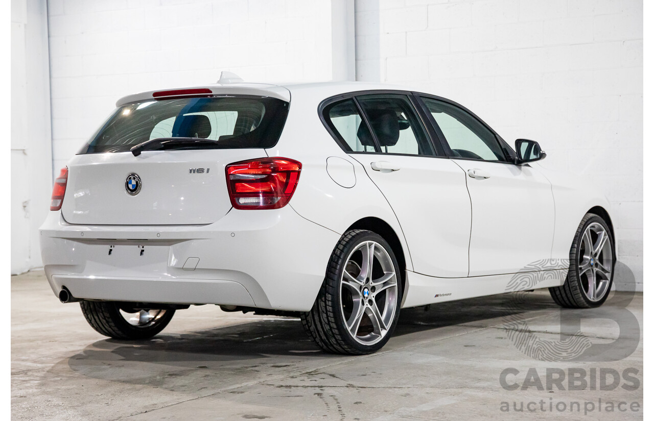 7/2014 BMW 116i F20 MY14 5d Hatchback Alpine White Turbo 1.6L