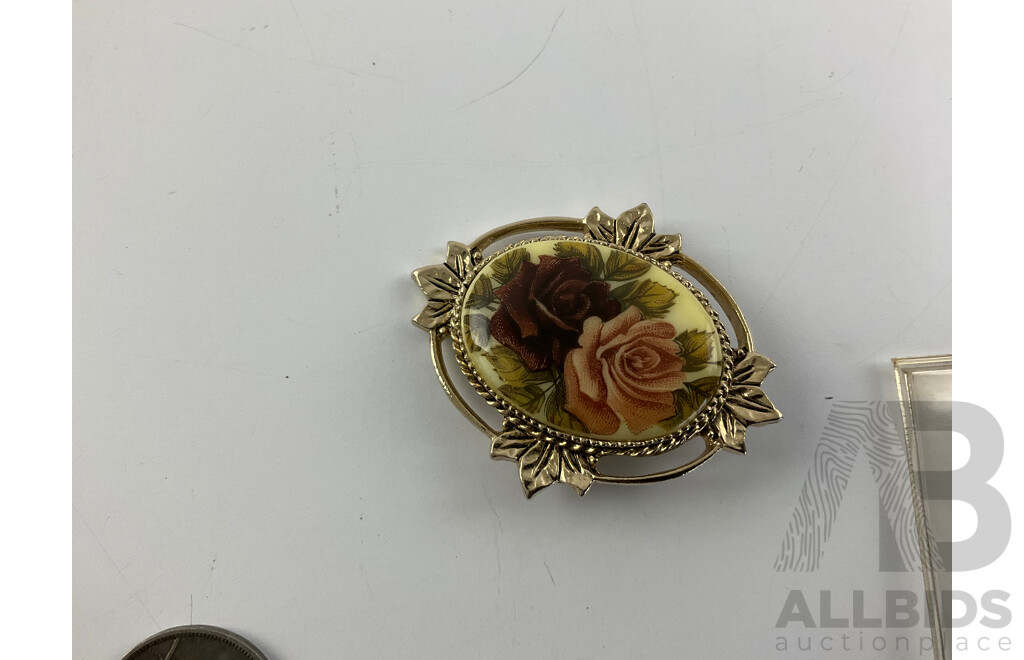 Collection of Vintage International Coins Inducing Iraq 1931-33 Silver Fifty Fils, Great Britain Silver GIV Shilling, Ireland 1928 Silver Shilling, France, USA