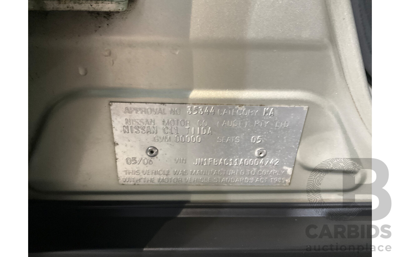 5/2006 Nissan Tiida ST-L C11 5d Hatchback Sparkling Beige 1.8L