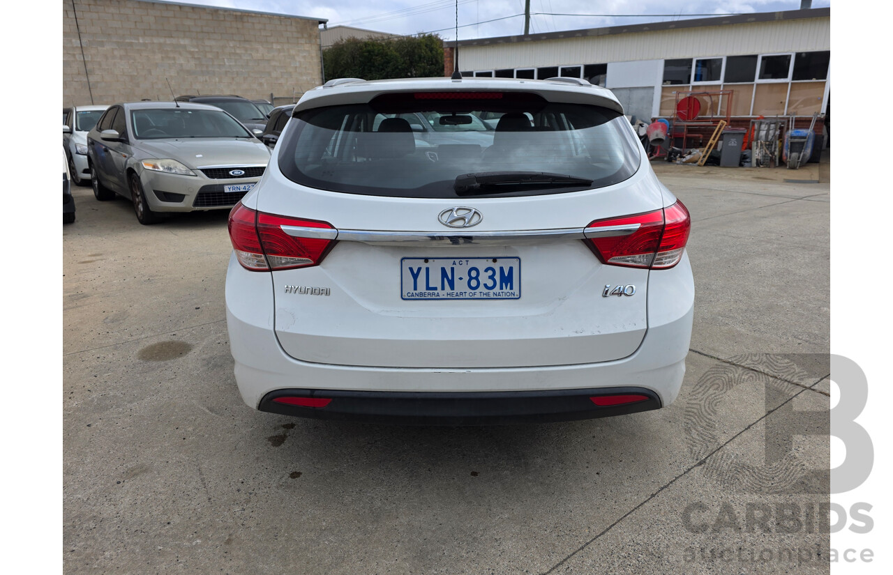 12/2011 Hyundai i40 Active VF 4d Wagon White 2.0L