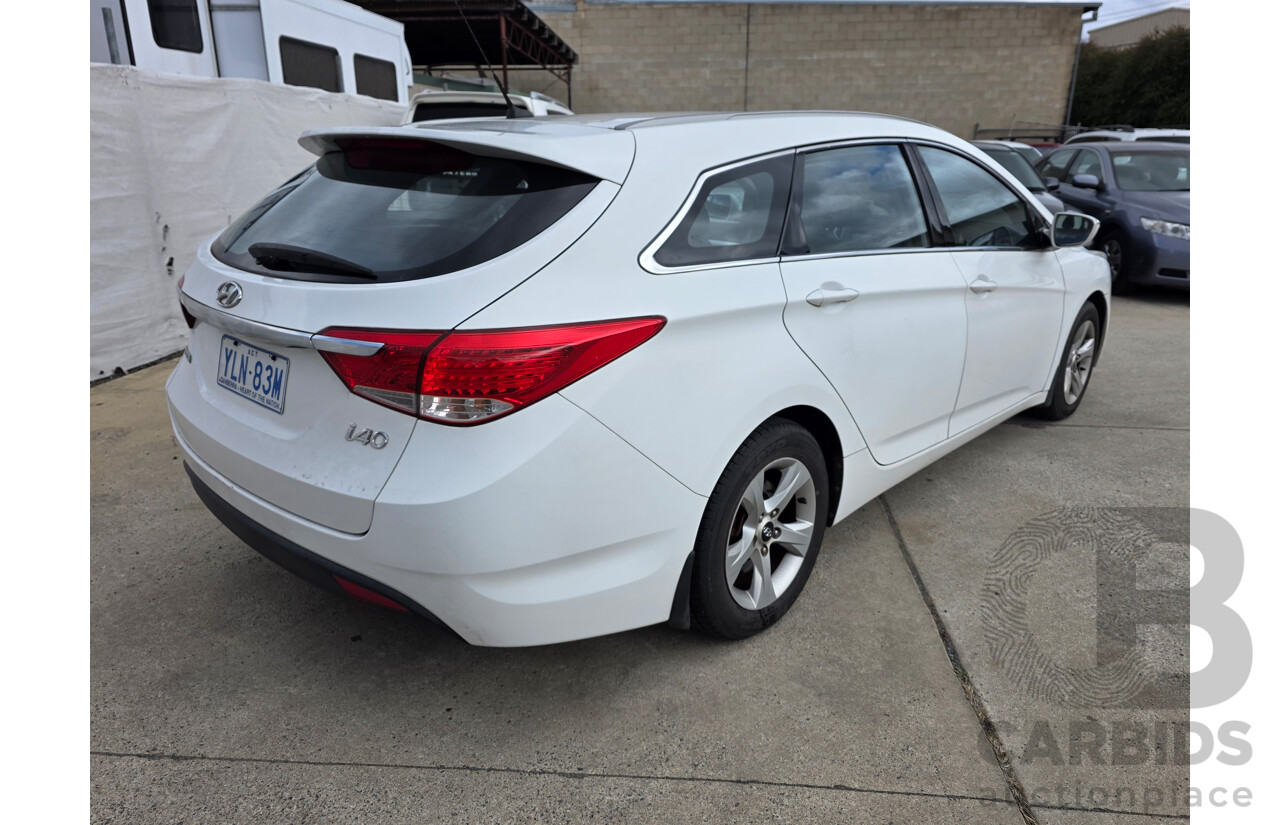 12/2011 Hyundai i40 Active VF 4d Wagon White 2.0L