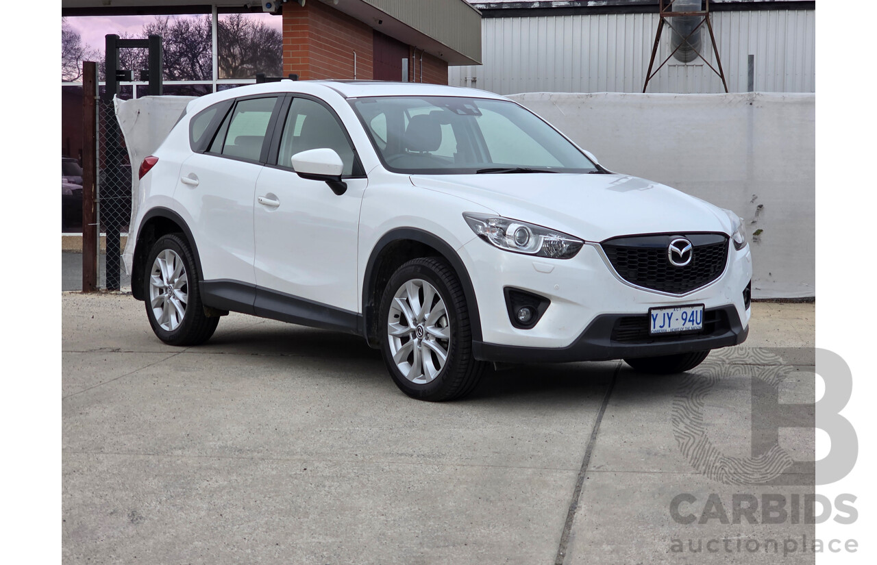 8/2014 Mazda Cx-5 Akera (AWD) MY13 UPGRADE 4d Wagon White Turbo Diesel 2.2L