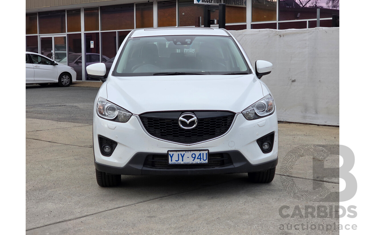 8/2014 Mazda Cx-5 Akera (AWD) MY13 UPGRADE 4d Wagon White Turbo Diesel 2.2L