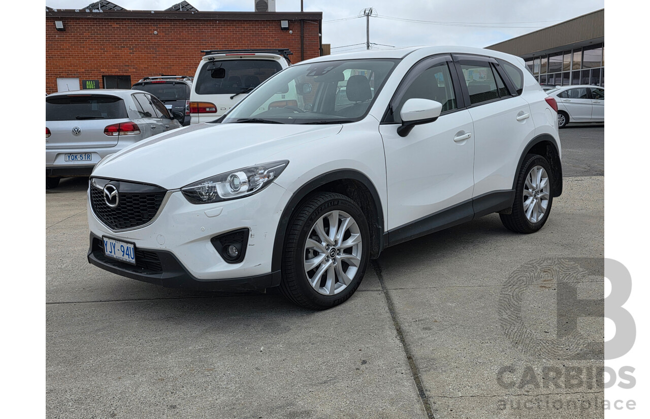 8/2014 Mazda Cx-5 Akera (AWD) MY13 UPGRADE 4d Wagon White Turbo Diesel 2.2L