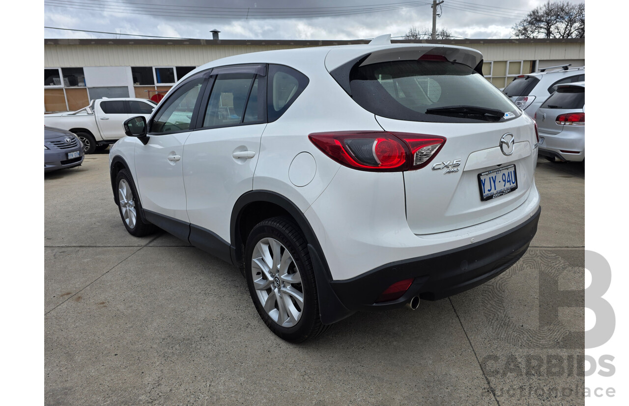 8/2014 Mazda Cx-5 Akera (AWD) MY13 UPGRADE 4d Wagon White Turbo Diesel 2.2L
