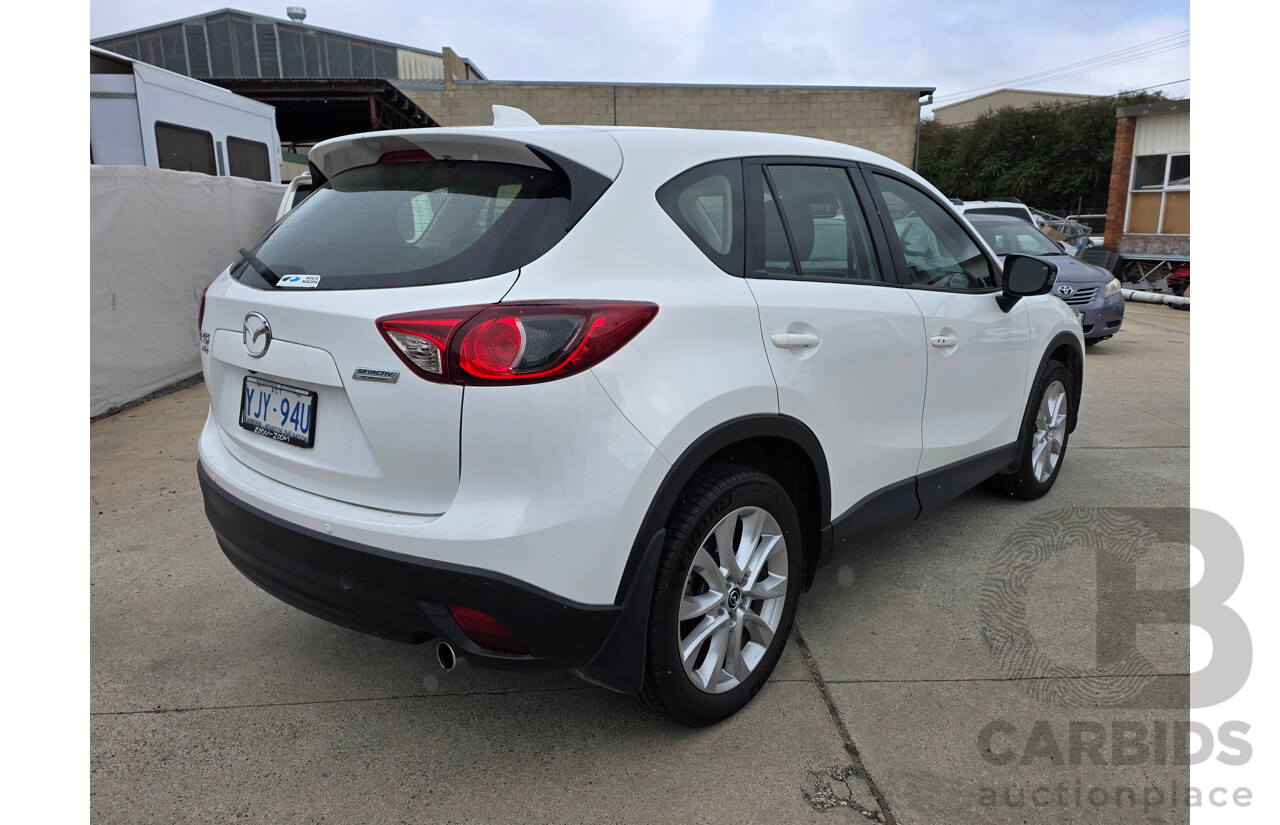 8/2014 Mazda Cx-5 Akera (AWD) MY13 UPGRADE 4d Wagon White Turbo Diesel 2.2L