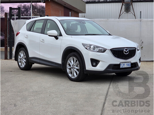 8/2014 Mazda Cx-5 Akera (AWD) MY13 UPGRADE 4d Wagon White Turbo Diesel 2.2L