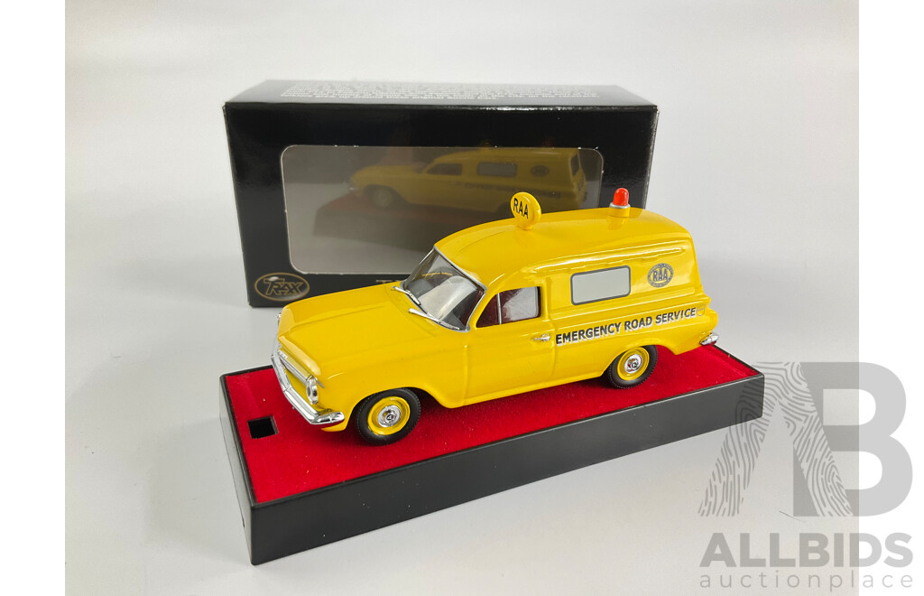 Trax Holden EH Panel Van 1963 Emergency Road Service 1:43 Scale Diecast Model TR55
