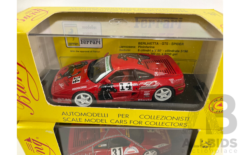 Two Bang Diecast Ferrari F355 GTS Spiders - 1:43 Scale