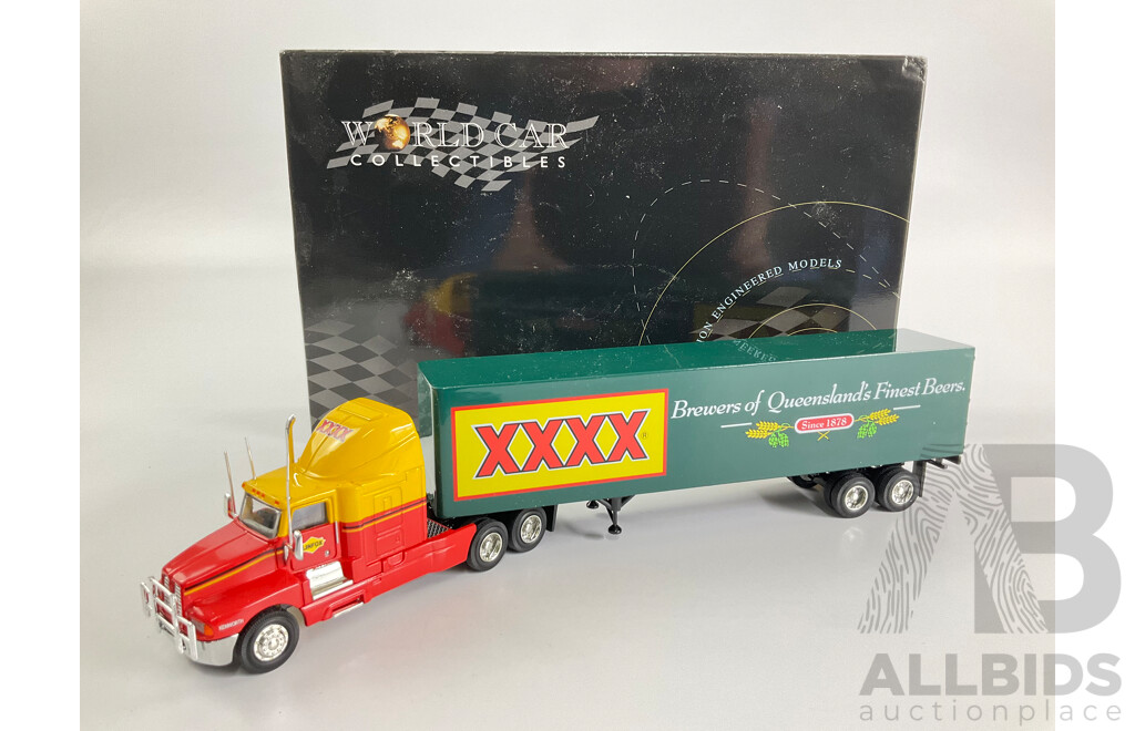 World Car Collectables Diecast Kenworth Semi Trailer Linfox/XXXX Brewers of Queensland