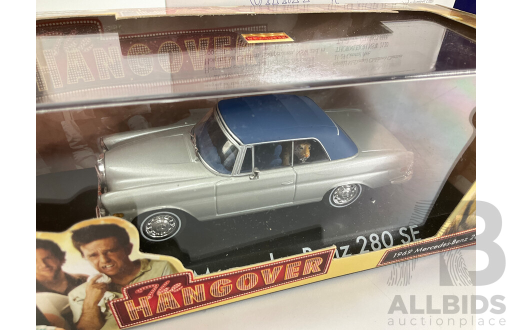 Matchbox Collectables Diecast 1996 Ronald Mcdonald House Camp Quality Set and the Hangover 1969 Mercedes Benz 280 SE