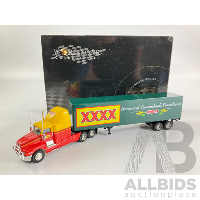 World Car Collectables Diecast Kenworth Semi Trailer Linfox/XXXX Brewers of Queensland