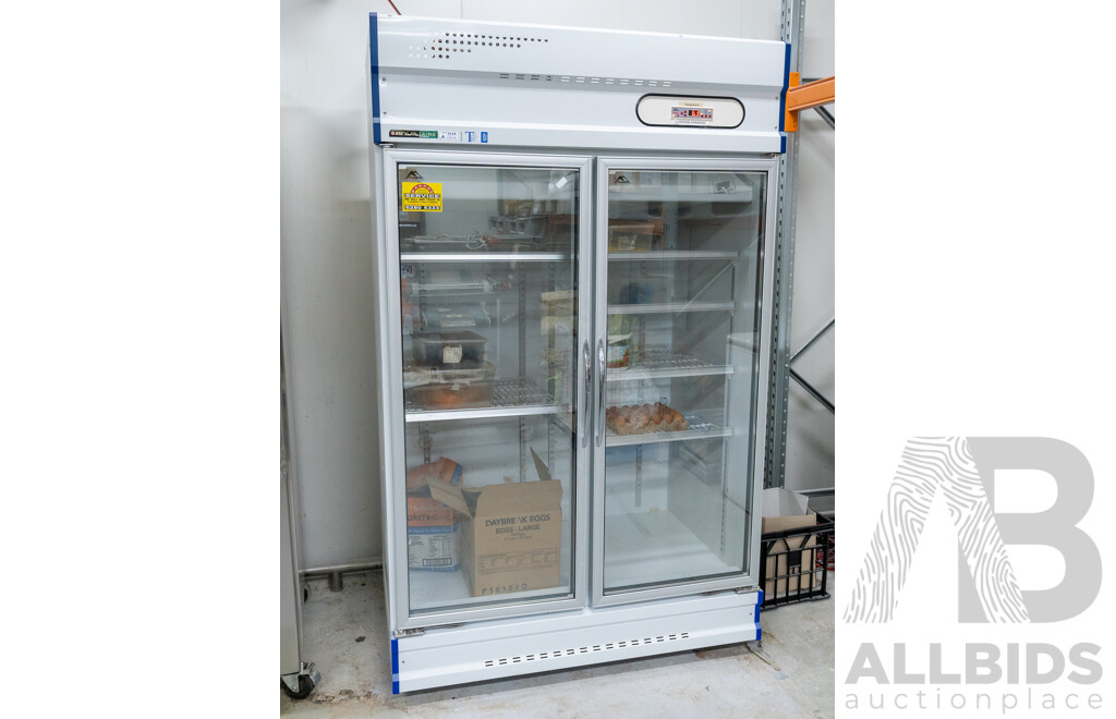 Anvil Aire 2 Door Upright Display Fridge