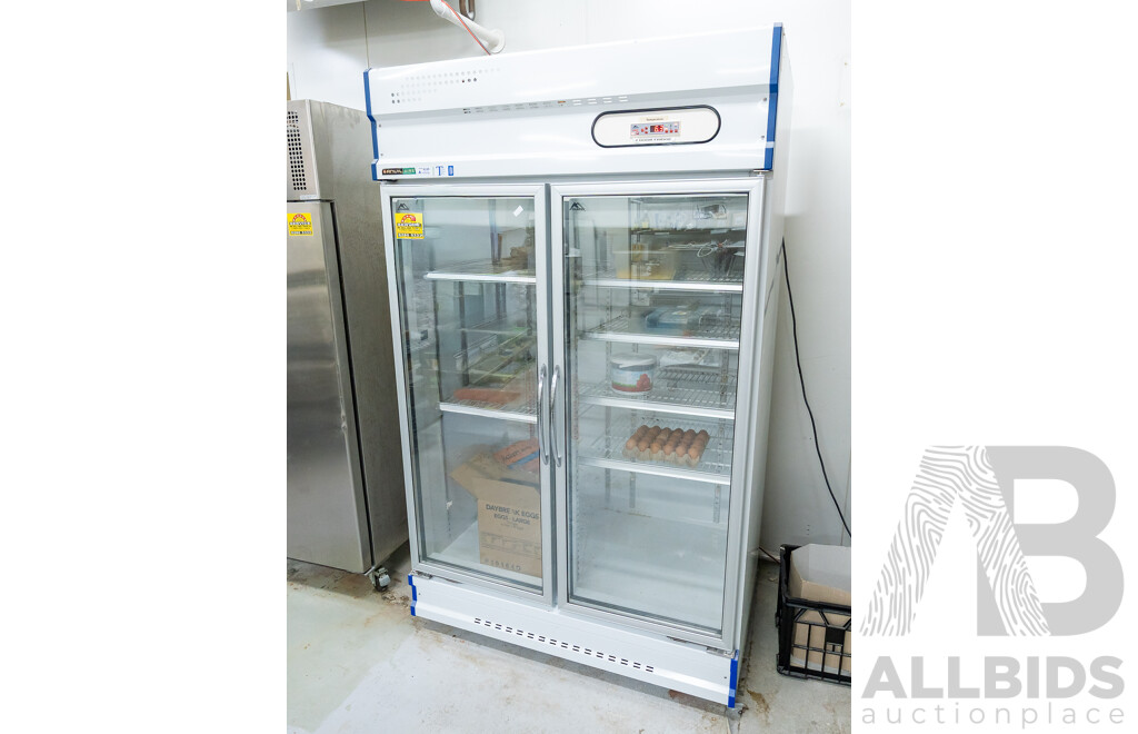Anvil Aire 2 Door Upright Display Fridge