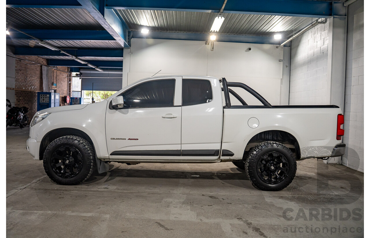 10/2015 Holden Colorado LS (4x4) RG MY16 Space C/Chas Summit White Turbo Diesel 2.8L