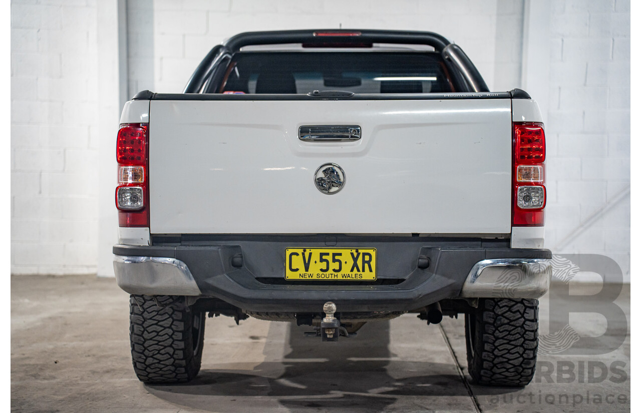 10/2015 Holden Colorado LS (4x4) RG MY16 Space C/Chas Summit White Turbo Diesel 2.8L