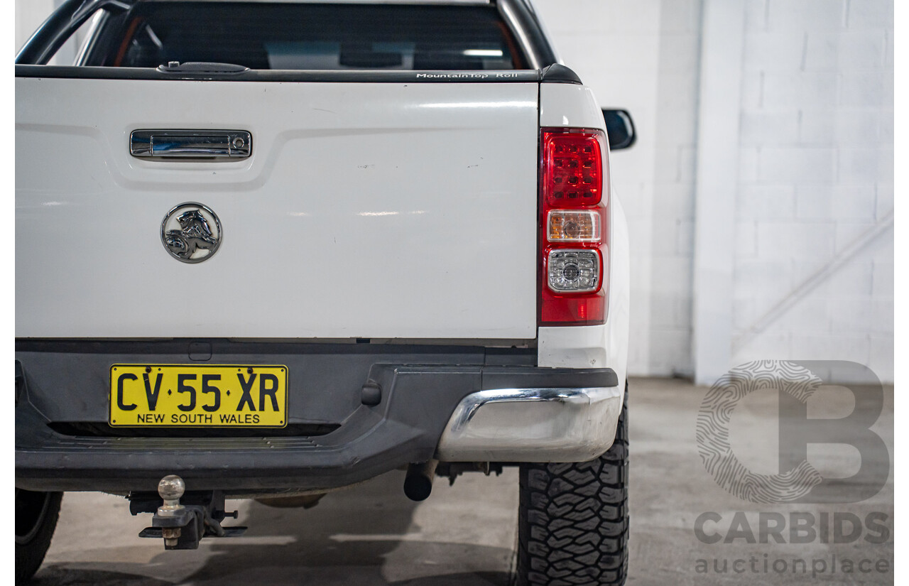 10/2015 Holden Colorado LS (4x4) RG MY16 Space C/Chas Summit White Turbo Diesel 2.8L