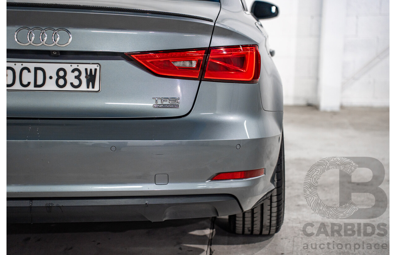 8/2015 Audi A3 1.8 TFSI Ambition Quattro 8V MY16 4d Sedan Monsoon Grey Metallic Turbo 1.8L