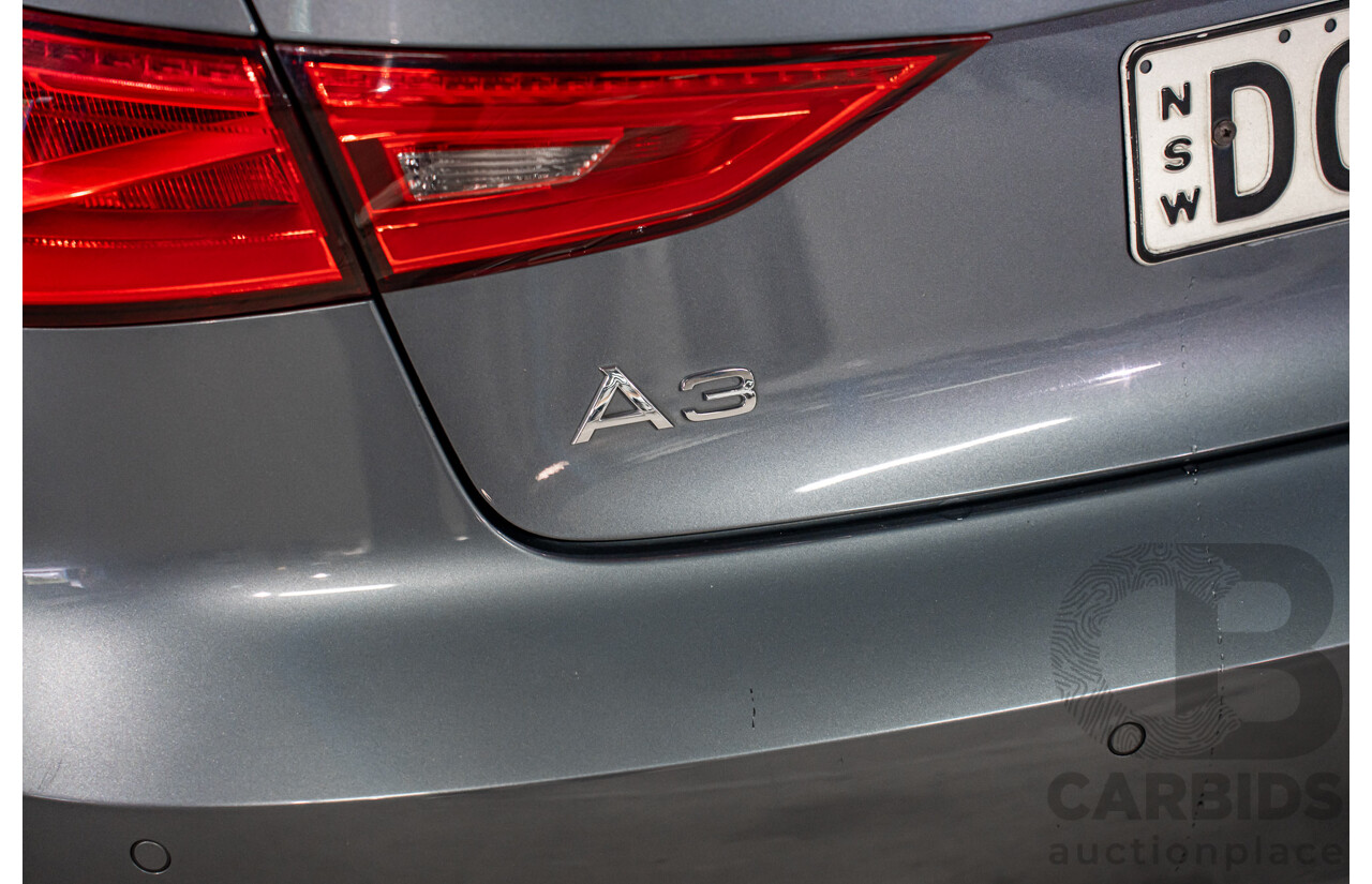 8/2015 Audi A3 1.8 TFSI Ambition Quattro 8V MY16 4d Sedan Monsoon Grey Metallic Turbo 1.8L