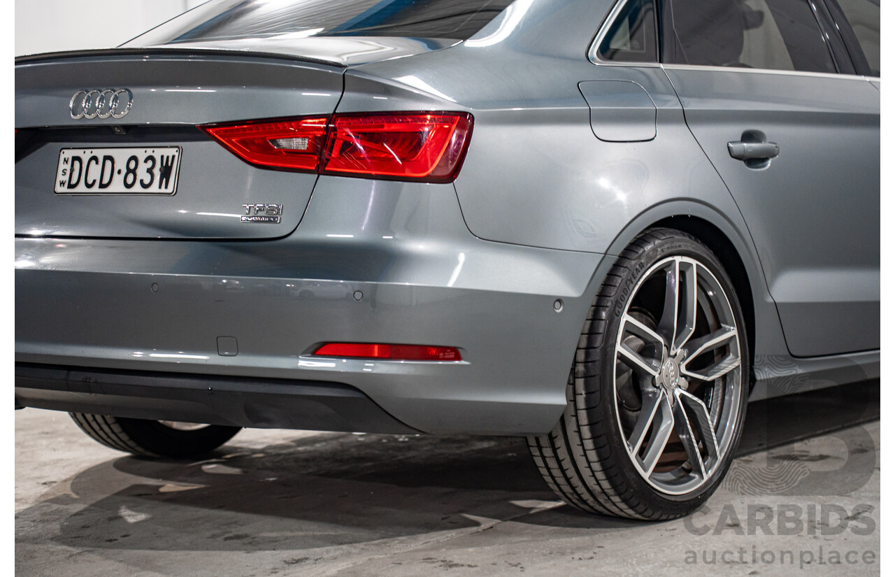 8/2015 Audi A3 1.8 TFSI Ambition Quattro 8V MY16 4d Sedan Monsoon Grey Metallic Turbo 1.8L