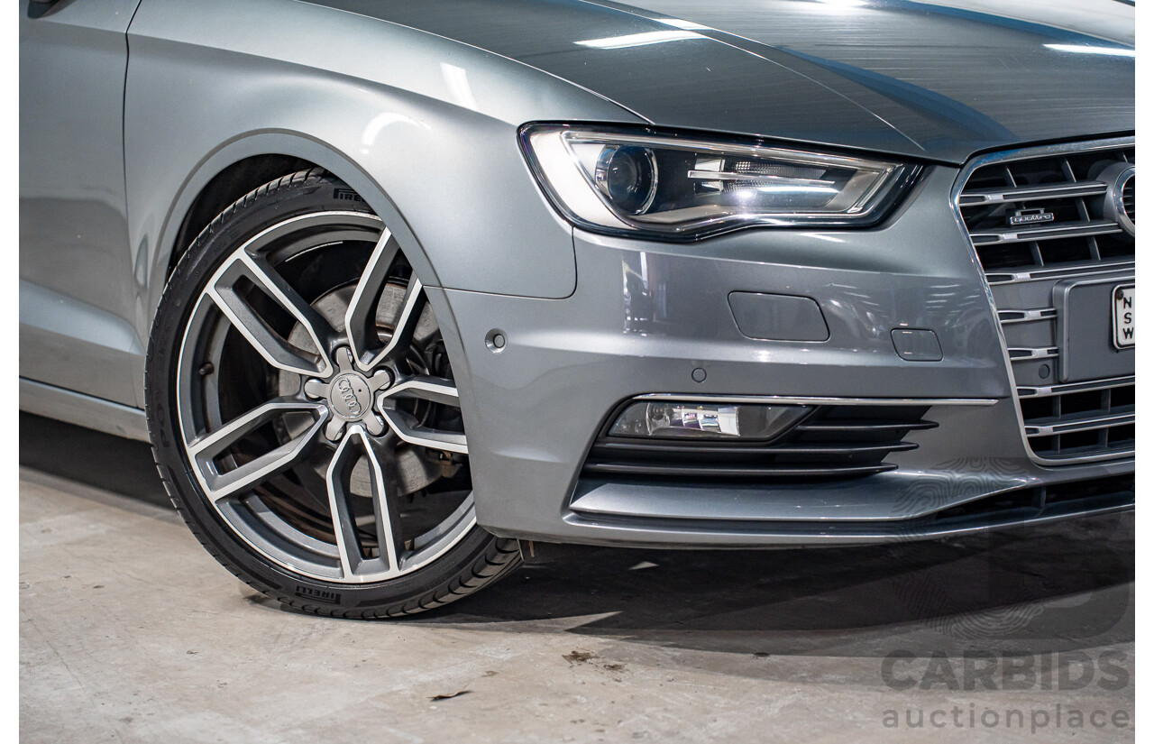 8/2015 Audi A3 1.8 TFSI Ambition Quattro 8V MY16 4d Sedan Monsoon Grey Metallic Turbo 1.8L