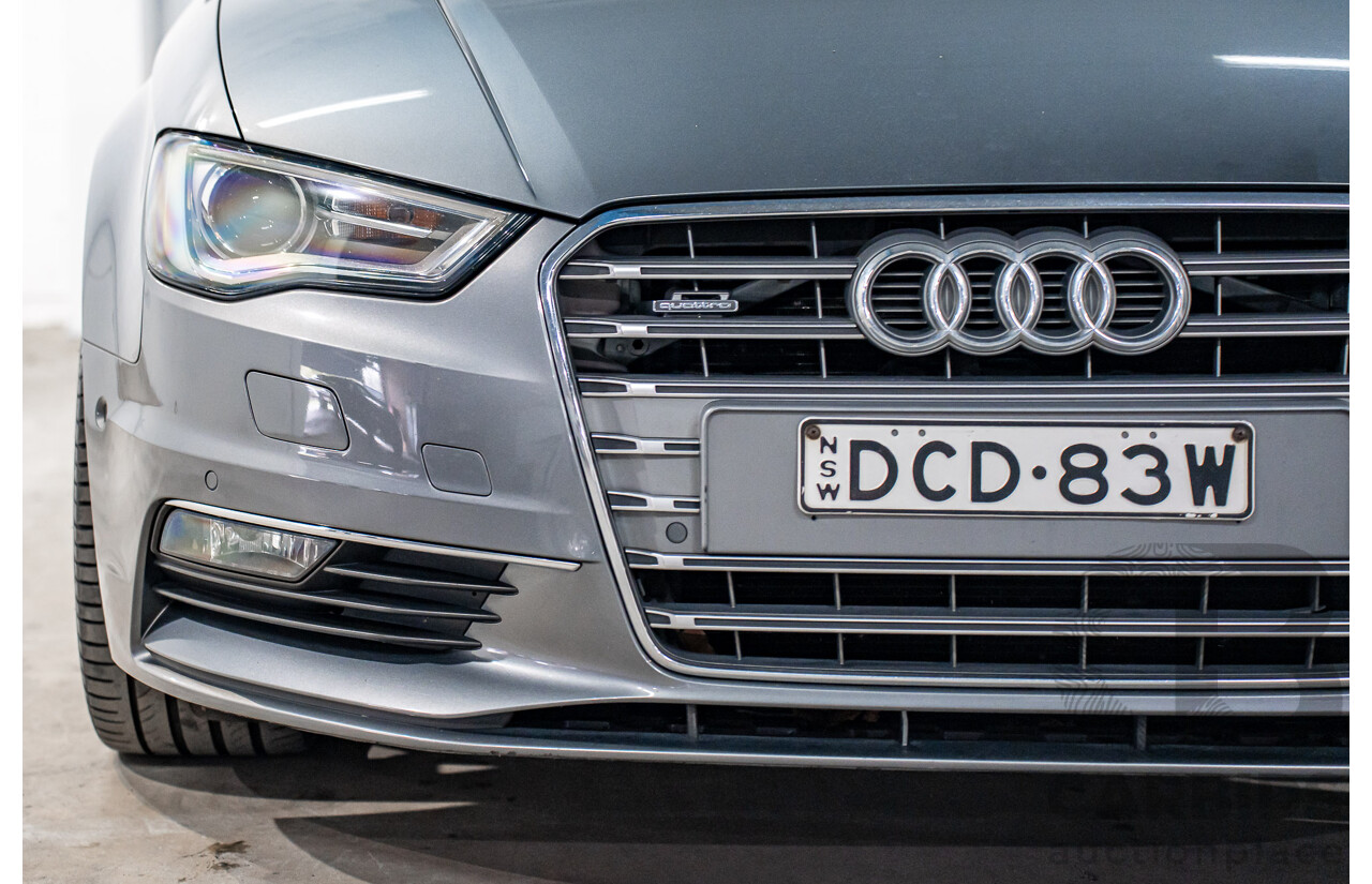 8/2015 Audi A3 1.8 TFSI Ambition Quattro 8V MY16 4d Sedan Monsoon Grey Metallic Turbo 1.8L