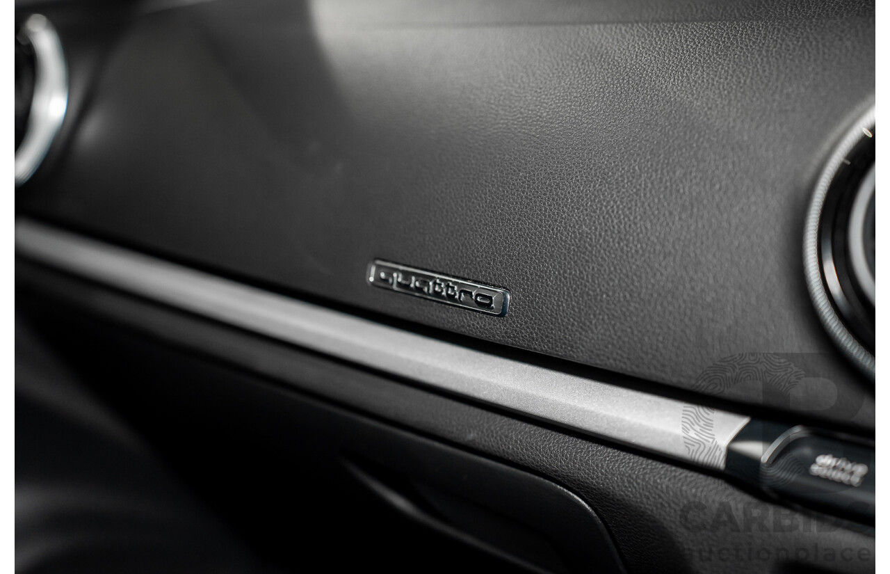 8/2015 Audi A3 1.8 TFSI Ambition Quattro 8V MY16 4d Sedan Monsoon Grey Metallic Turbo 1.8L