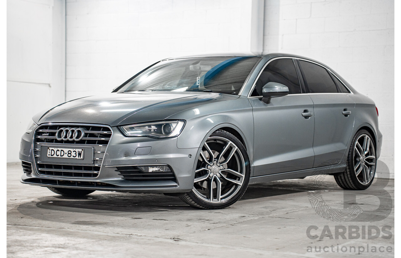 8/2015 Audi A3 1.8 TFSI Ambition Quattro 8V MY16 4d Sedan Monsoon Grey Metallic Turbo 1.8L