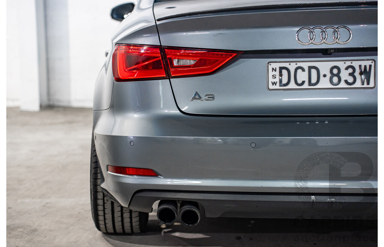 8/2015 Audi A3 1.8 TFSI Ambition Quattro 8V MY16 4d Sedan Monsoon Grey Metallic Turbo 1.8L