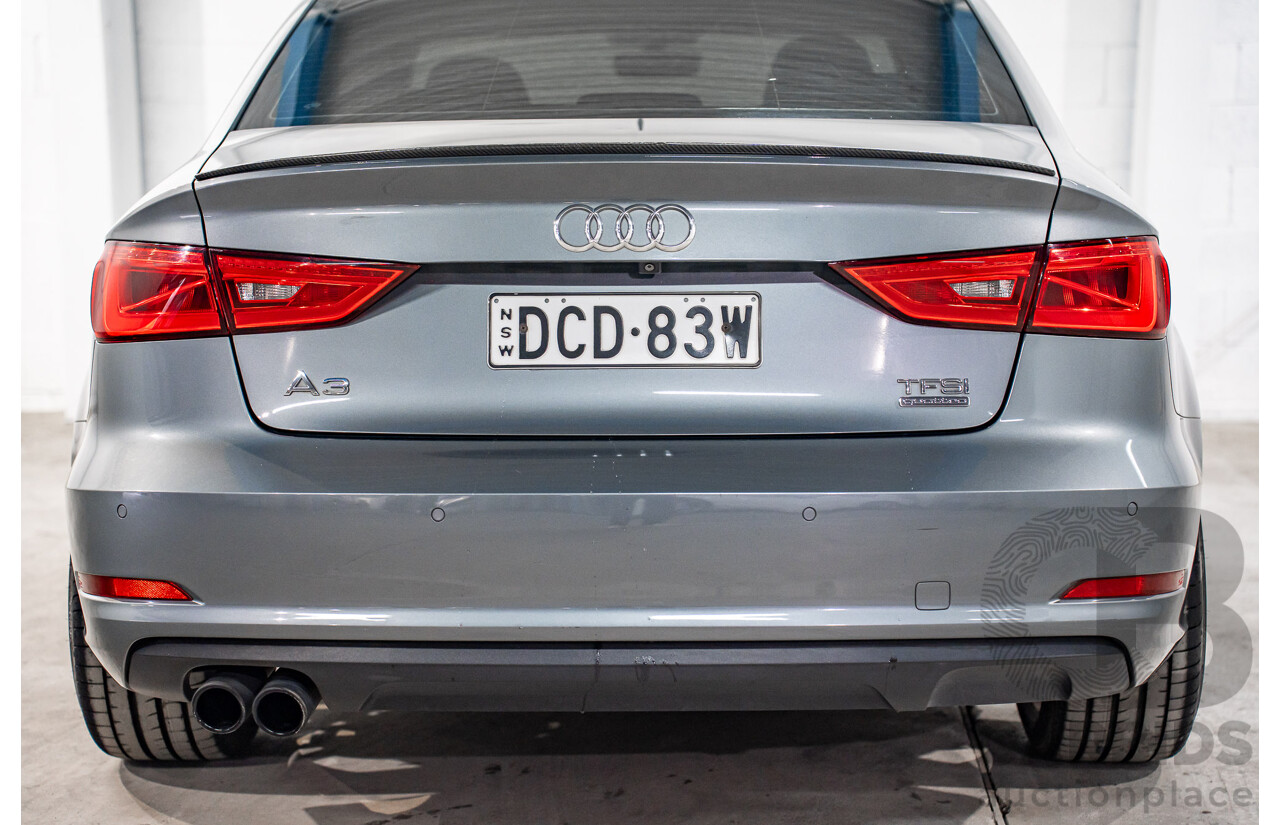 8/2015 Audi A3 1.8 TFSI Ambition Quattro 8V MY16 4d Sedan Monsoon Grey Metallic Turbo 1.8L