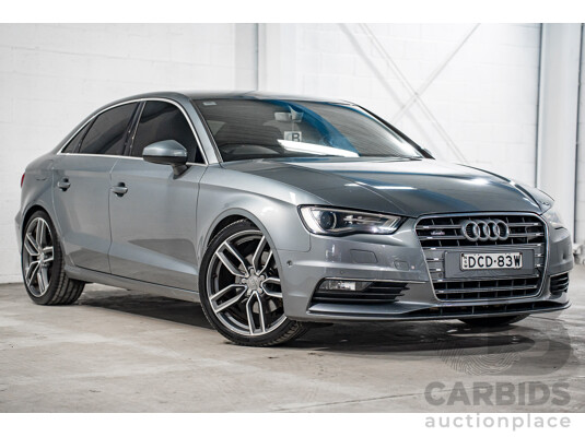 8/2015 Audi A3 1.8 TFSI Ambition Quattro 8V MY16 4d Sedan Monsoon Grey Metallic Turbo 1.8L