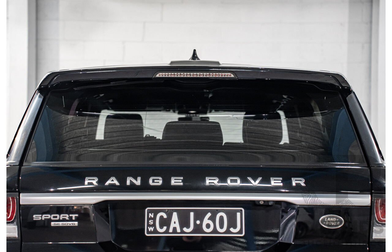 03/2017 Land Rover Range Rover Sport 3.0 SDV6 SE (AWD) LW MY18 4d Wagon Santorini Black Metallic Turbo Diesel V6 3.0L - 7 Seater