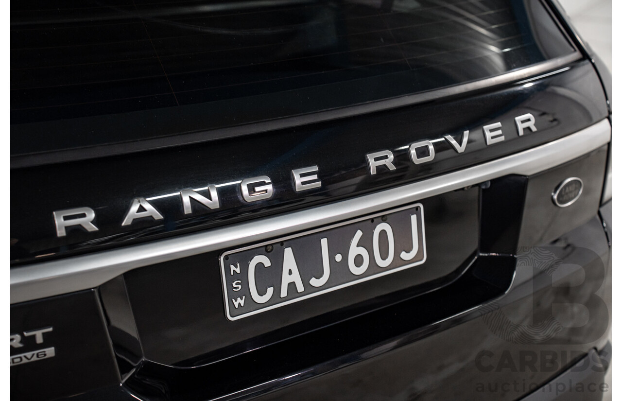 03/2017 Land Rover Range Rover Sport 3.0 SDV6 SE (AWD) LW MY18 4d Wagon Santorini Black Metallic Turbo Diesel V6 3.0L - 7 Seater