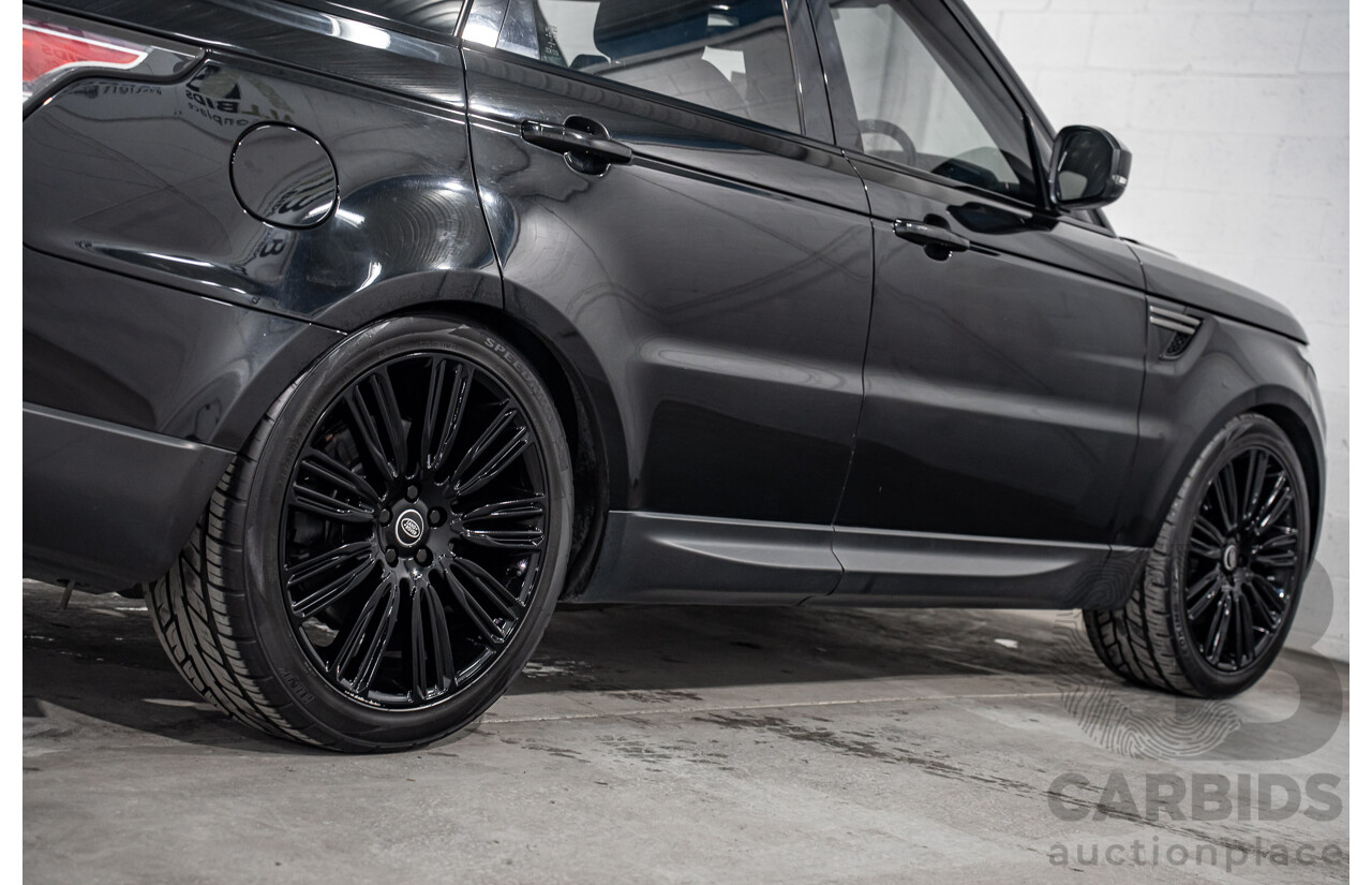 03/2017 Land Rover Range Rover Sport 3.0 SDV6 SE (AWD) LW MY18 4d Wagon Santorini Black Metallic Turbo Diesel V6 3.0L - 7 Seater