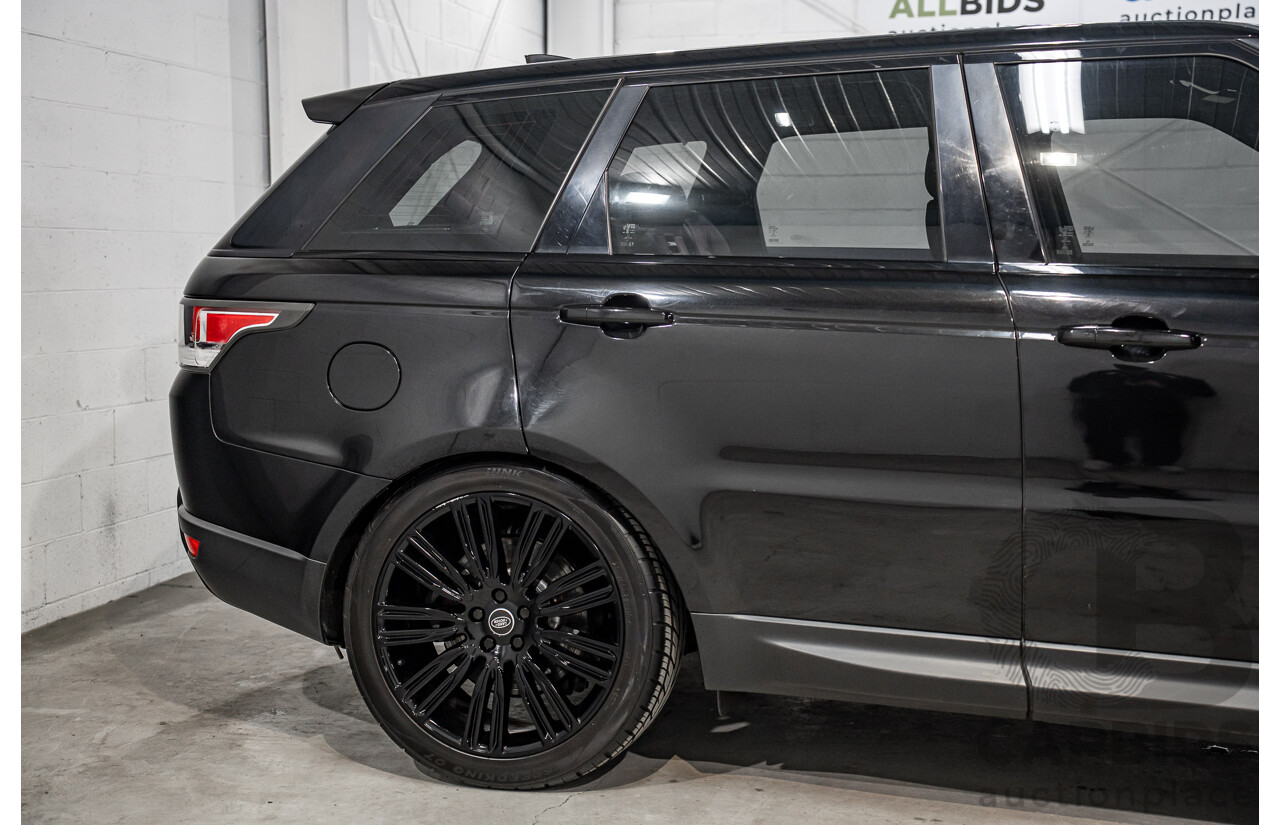 03/2017 Land Rover Range Rover Sport 3.0 SDV6 SE (AWD) LW MY18 4d Wagon Santorini Black Metallic Turbo Diesel V6 3.0L - 7 Seater