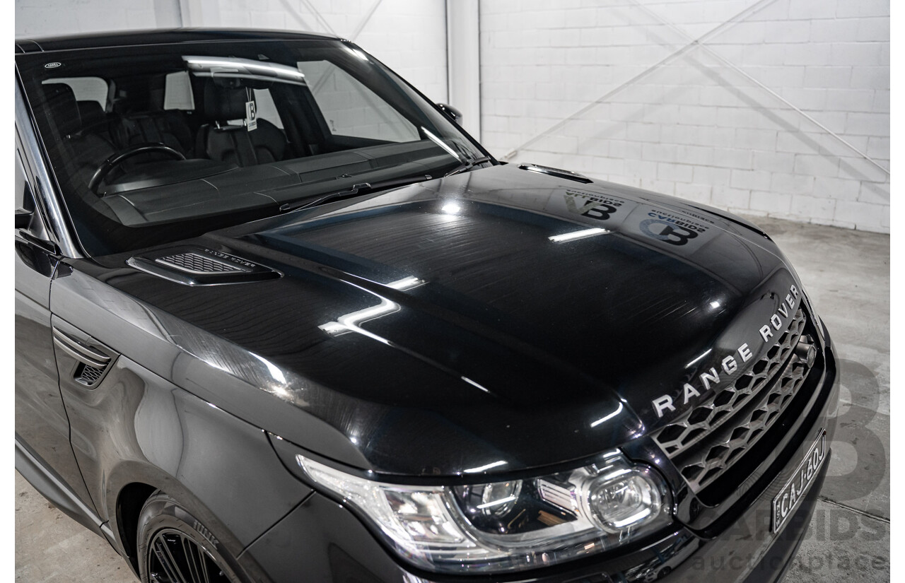 03/2017 Land Rover Range Rover Sport 3.0 SDV6 SE (AWD) LW MY18 4d Wagon Santorini Black Metallic Turbo Diesel V6 3.0L - 7 Seater