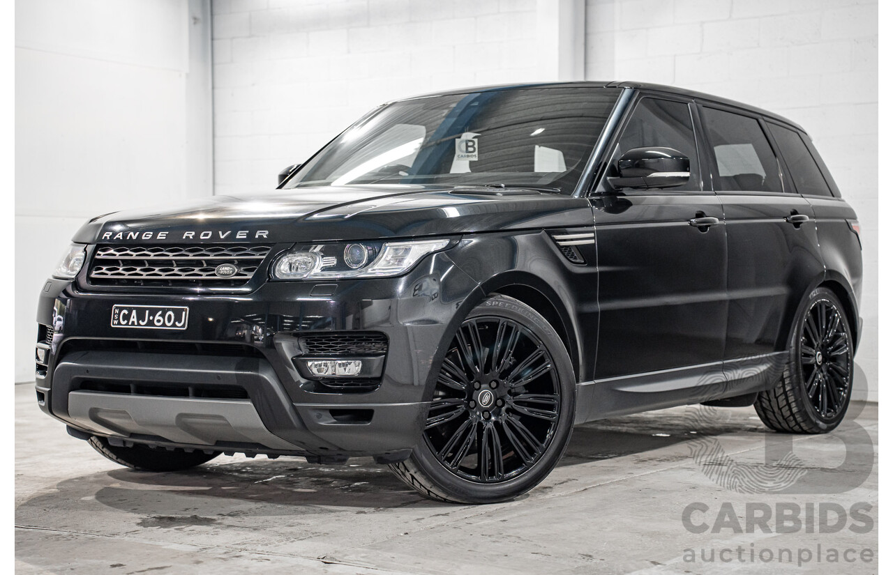 03/2017 Land Rover Range Rover Sport 3.0 SDV6 SE (AWD) LW MY18 4d Wagon Santorini Black Metallic Turbo Diesel V6 3.0L - 7 Seater