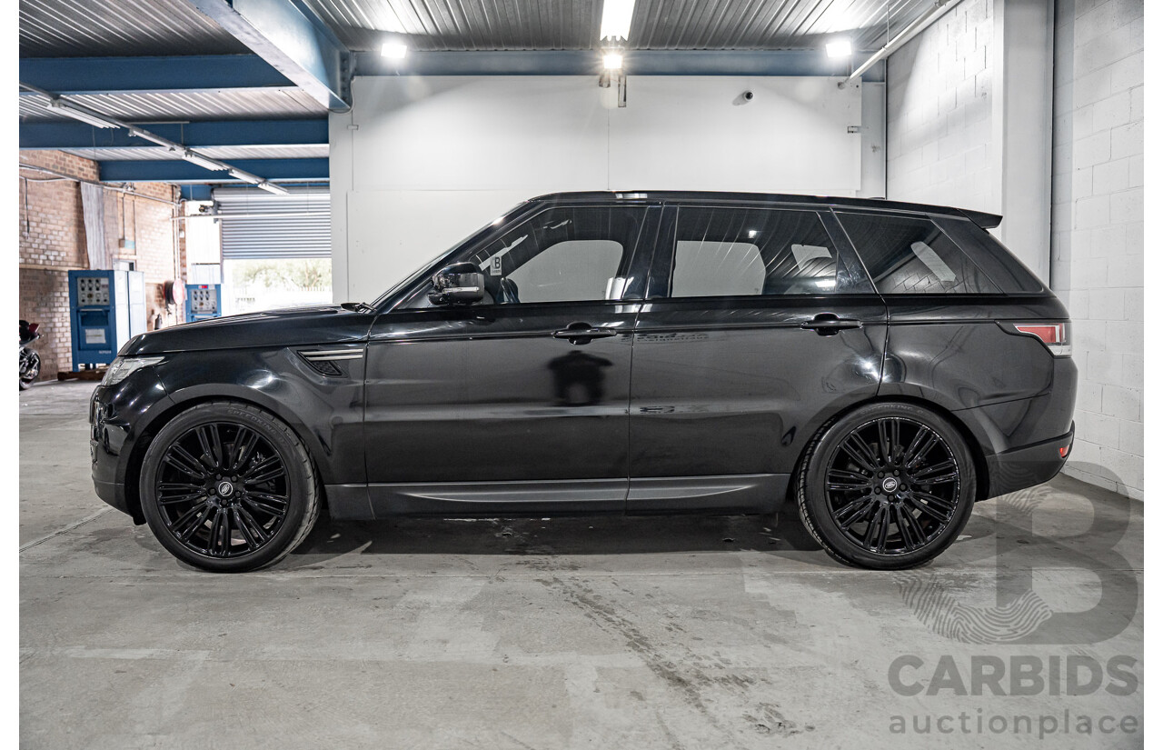03/2017 Land Rover Range Rover Sport 3.0 SDV6 SE (AWD) LW MY18 4d Wagon Santorini Black Metallic Turbo Diesel V6 3.0L - 7 Seater